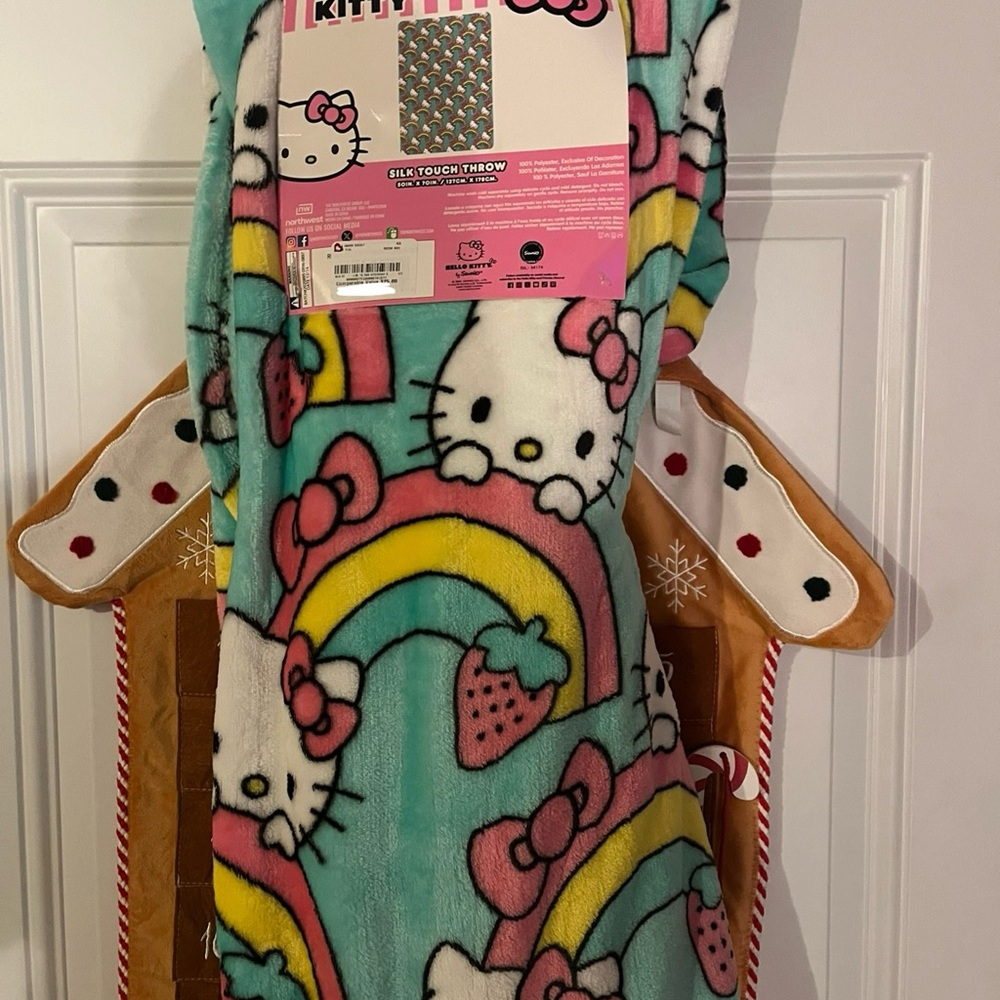 Hello Kitty Rainbow Throw Blanket